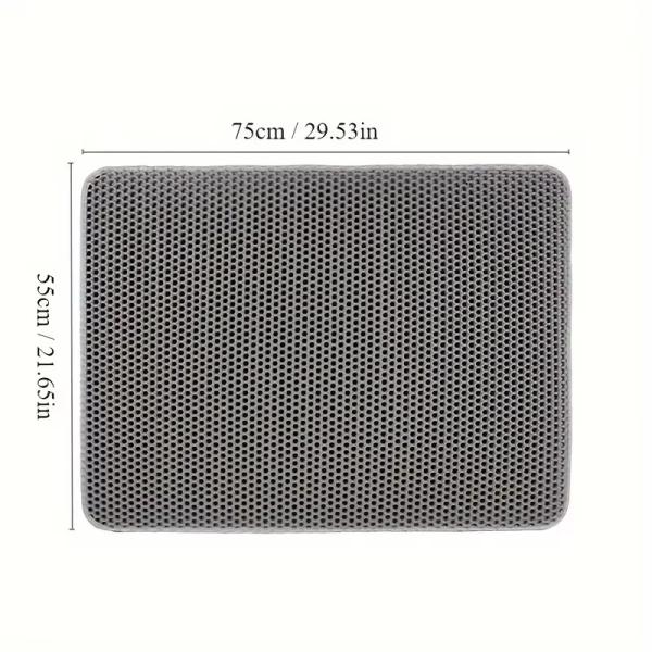 Washable Pet Accessories Double Layer Cat Litter Trapping Mat Waterproof