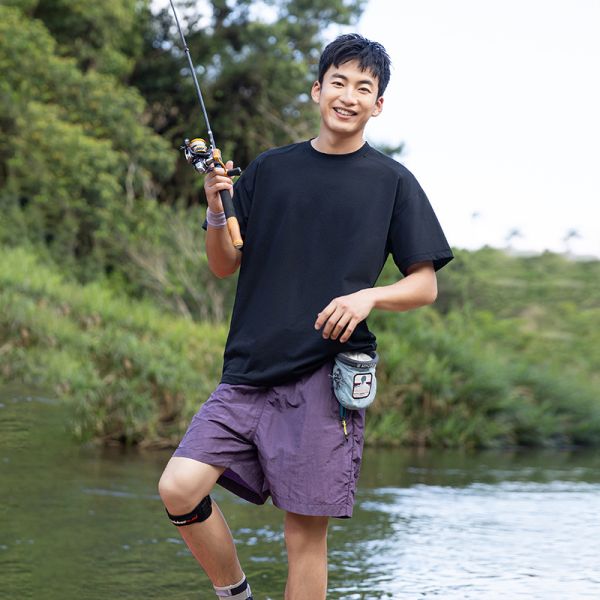 Summer Cool Breathable Moisture Wicking Quick Dry Antibacterial Solid Color Running Sports Couple Short Sleeve T-Shirt