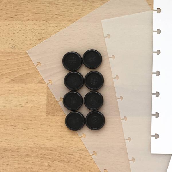 80 Inner Pages Disc Bound Notebook , A5 Disc Bound Planner With Metal Discs