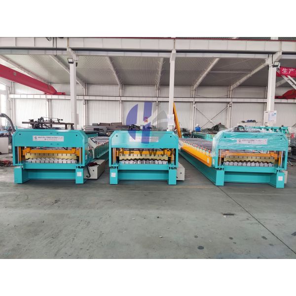 C21 Metal Trapezoidal Standing Seam Roll Former Machine With PLC Control System And 40M/Min Forming Speed