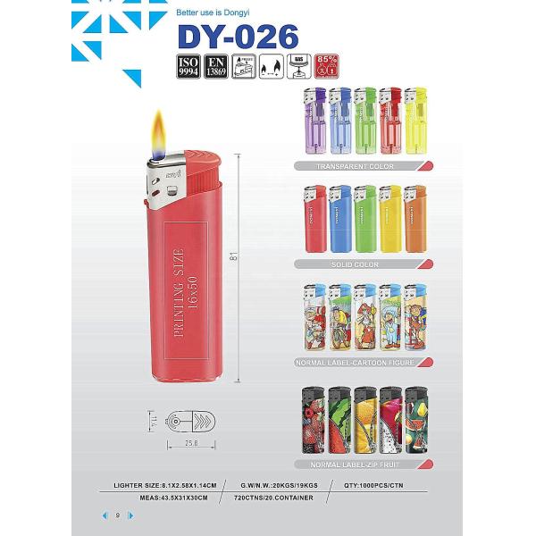 Manufacturer Solid Five Colors Cases and Press Button Cigarette Lighter