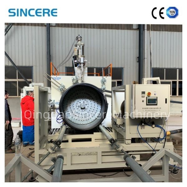 HDPE Double/Hollow/Structural Wall Welding Pipe Extrusion Production Equipment Machine Line