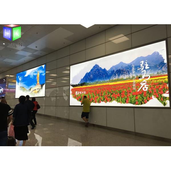 Fabric Poster Frameless LED Slim Light Box Waterproof , Thin LED Light Box