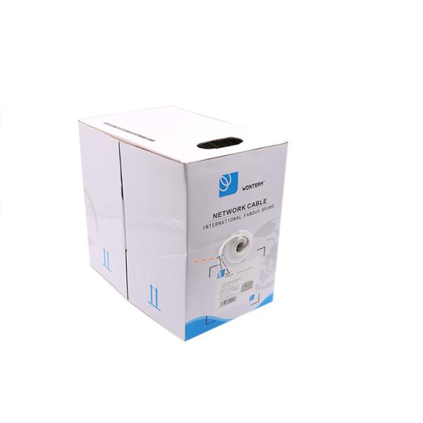 Ethernet Network Cat5e UTP Cable with Solid Conductors , Single jacket