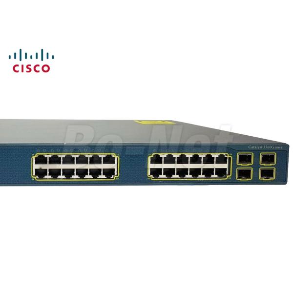 Stackable Used Cisco Switches 10/100/1000M Managed Network WS-C3560G-24TS-S