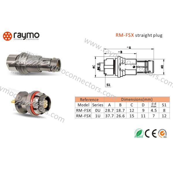 Push Pull Industrial Plugs Connectors Multiple Pin Threaded Coupling Alternate Insert Positioning