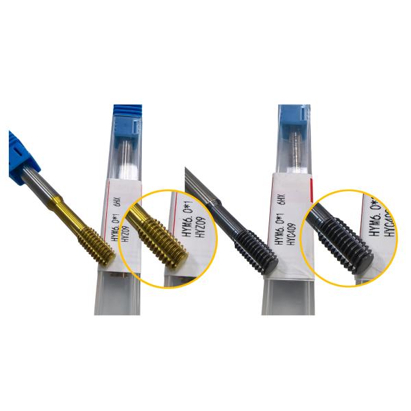 Extrusion Tap Precision CNC Cutting Tool With PVD Coating Model HYM14N*1.5*110L6HX,HYC409 Applicable Materials Aluminum Alloy , Low - Carbon Steel ,