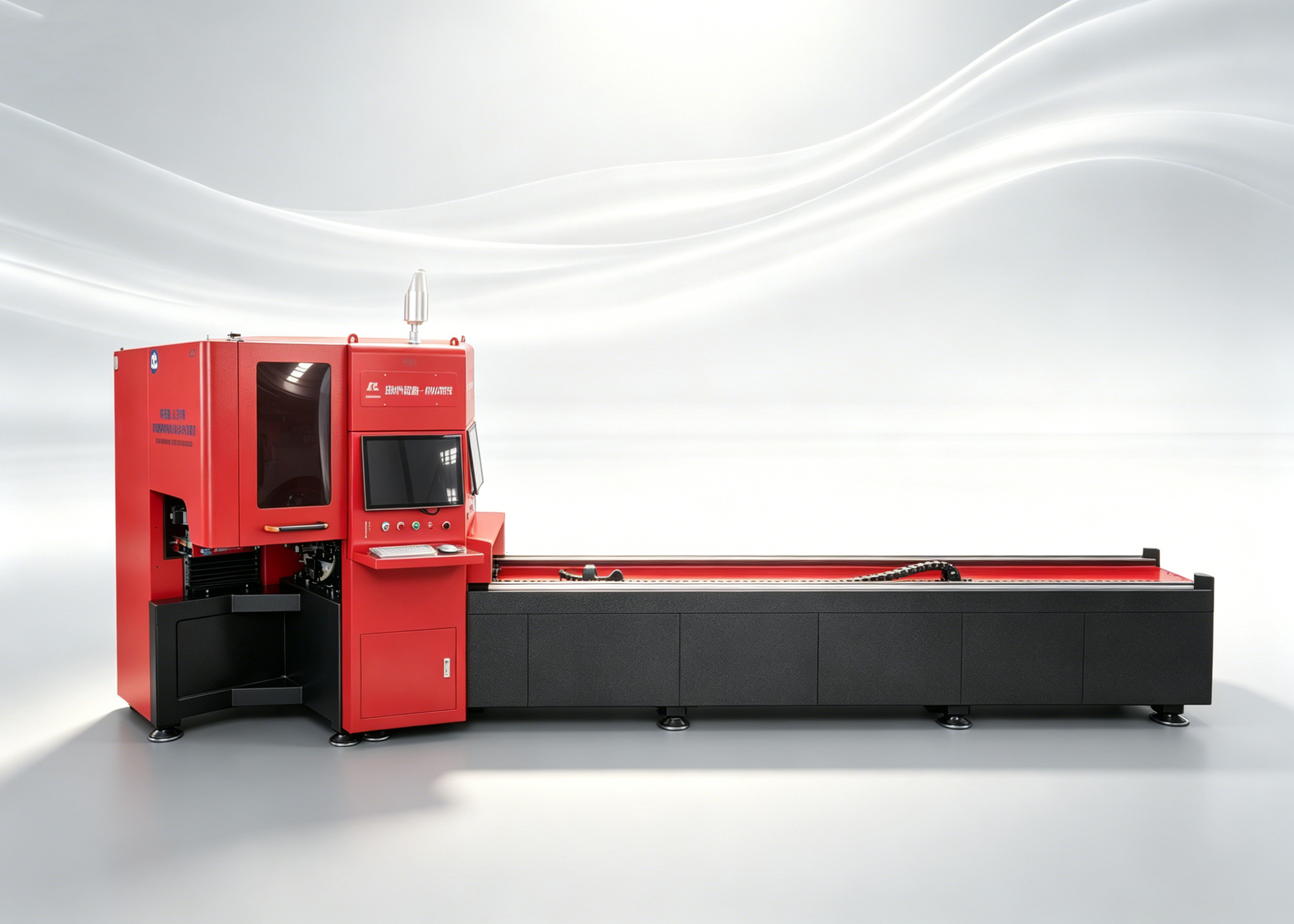 5 axis laser cutting machine operational view