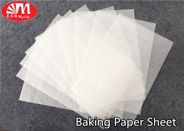 Buy 500mm×400mm Silicone Baking Paper Sheets Virgin Wood Pupl Material Foods Wrapping Usage at wholesale prices