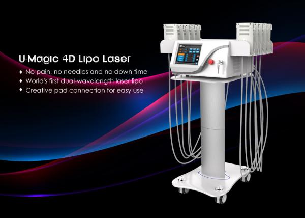 Buy Tuv Medical Ce Smart Lipo Machine , Non Invasive Laser Lipo Machine 650nm / 940nm at wholesale prices