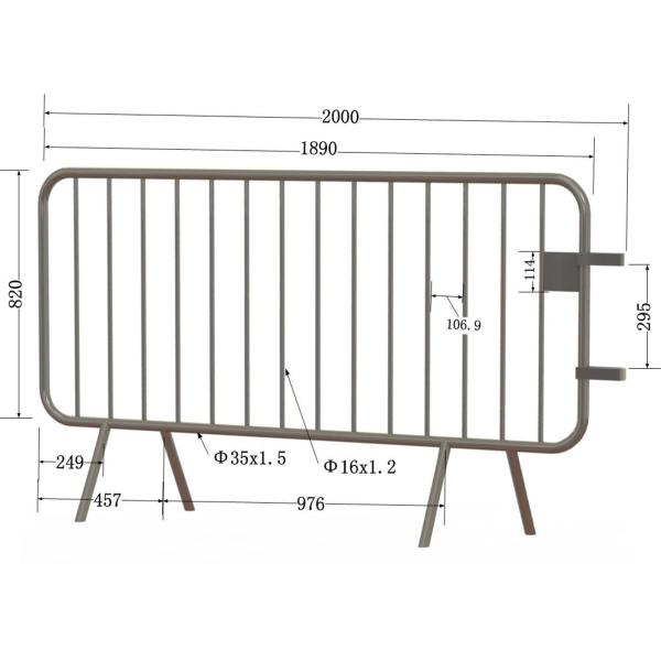 concert crowd control barrier