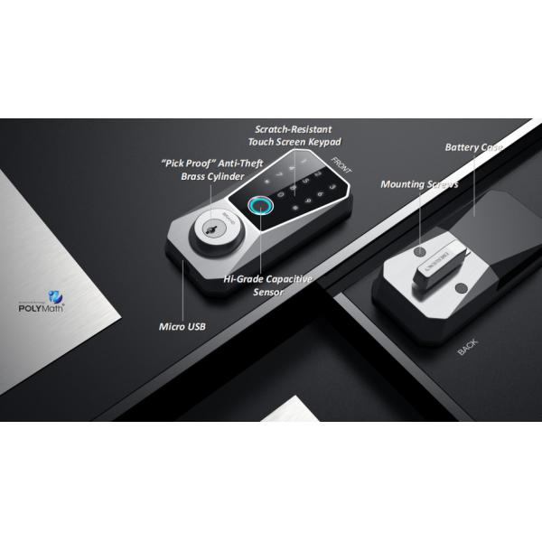 Fully Upgraded Steel Door Wifi Smart Lock with Automatic Sensing Function and Tuya App