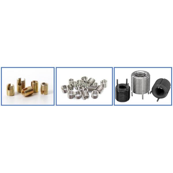 Colored Stainless Steel 302/307/308 Style Self Tapping Threaded Inserts for M2-M60 Customization