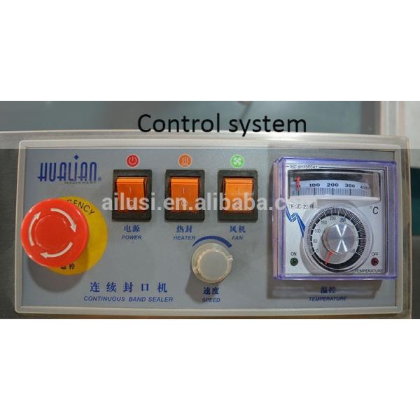 220V Sealing Packaging Machine , continuous band sealer machine 0.12M/mins