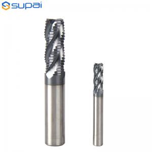 China Grinding Machine Roughing End Mill Corrugated Edge 35 Degree Helix Angle on sale