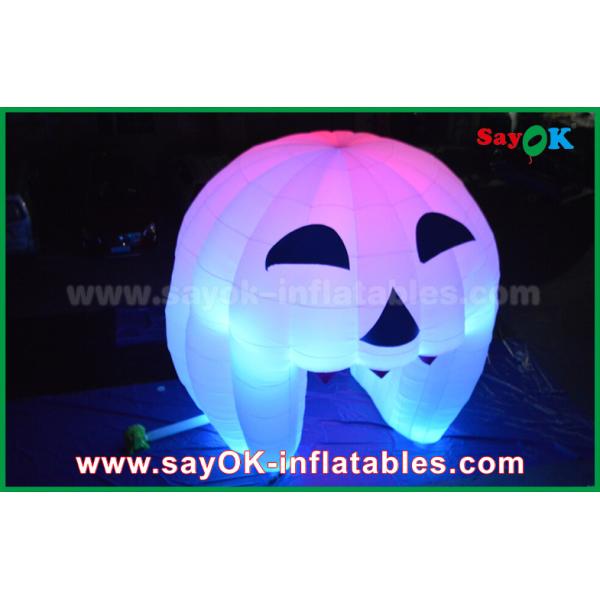 Cute Inflatable Holiday Decorations Lighting Ghost Door / Large Inflatable Pumpkin