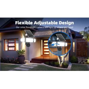Solar Powered PIR Motion Detection 4G Floodlight Security Camera 4MP