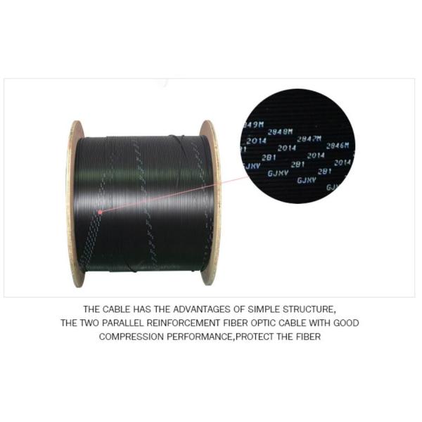 FTTH Self Supporting FRP GFRP KFRP Fiber Optic Drop Cable