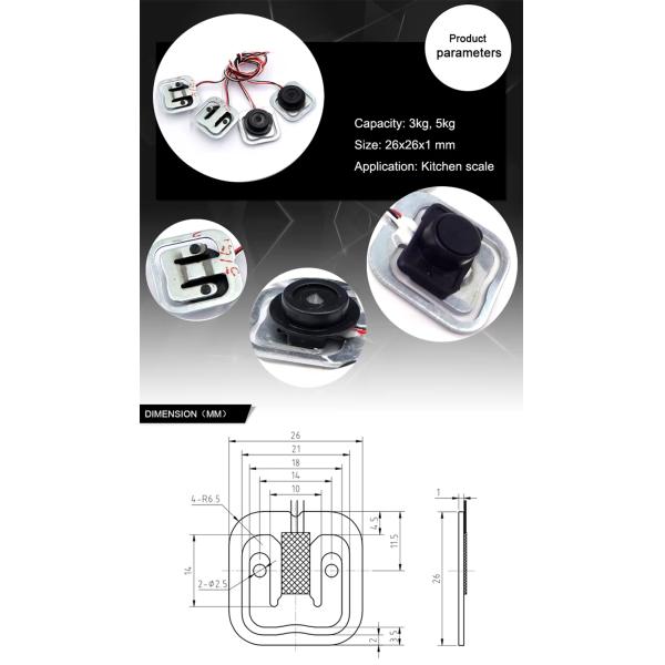 Sensorcon Kitchen Scale Half Bridge Thin Flat Load Cell With Feet Load Cells 5Kg