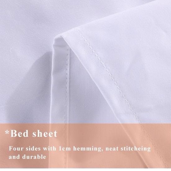 5 Star Linen Hotel Bed Sheet 100% Cotton Queen Size With High Breathability