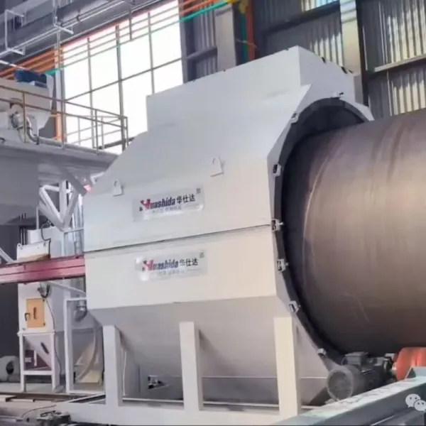 Automatic 3LPE Coating Pipe Production Line with SA2.5 Cleaning Level for 50-4200mm Steel Pipe Coating