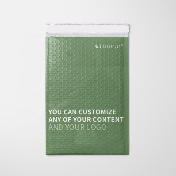 GDCX Creatrust Green Composite Bubble Mailer Metallic Envelope for Protective Packaging in Transportation
