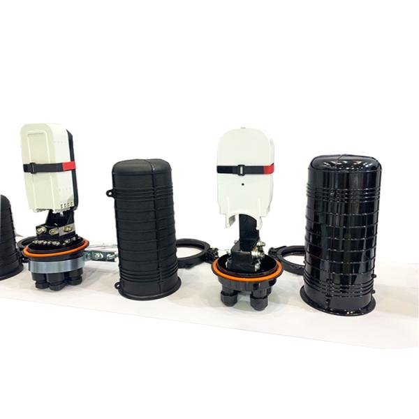 Dome Type FTTH Mechanical Fiber Optic Enclosures 48 Cores Splice Joint Closure