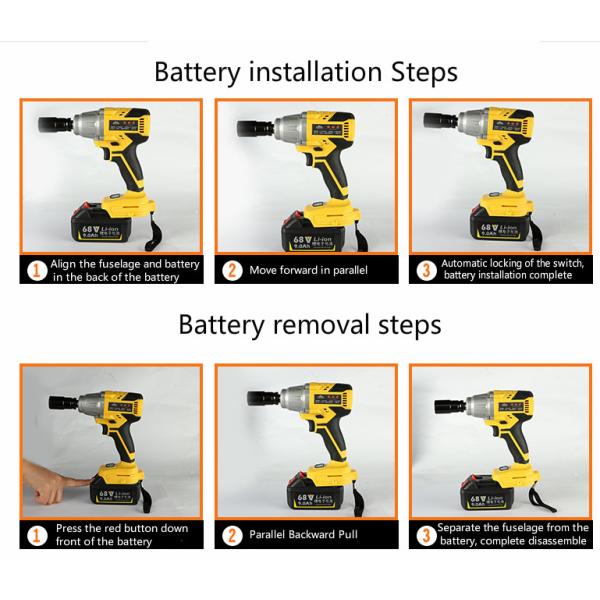 Powerful electric torque impact wrench , rechargeable electric wrench