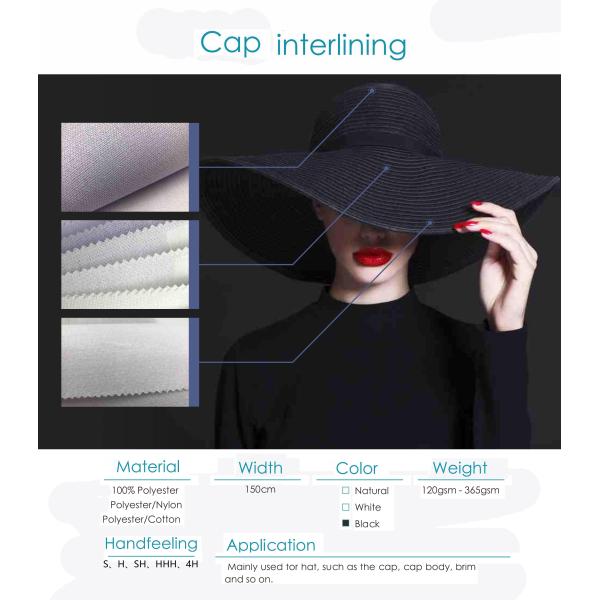 Chinese Fashionable and Exquisite Hat Interlining for Hat Fusing Hat Interlining