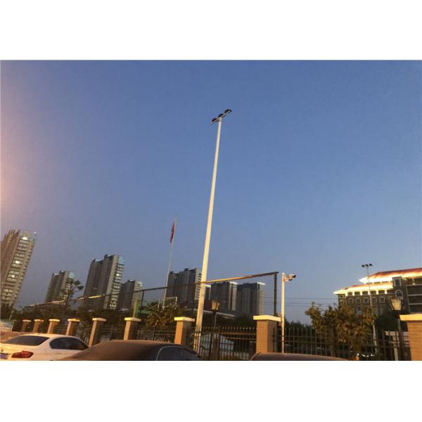 Hop Dip Galvanized SS400 High Mast Light Pole Flange Connection