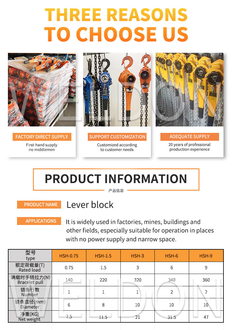 Compact Lever Chain Block