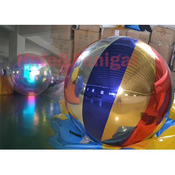 Atmosphere Sensing Inflatable Mirror Balloon PVC 2m Diameter For Christmas