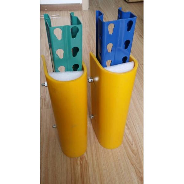 Heavy Duty Warehouse Column Protectors , Structural Pallet Rack Column Protectors Ce Fem 10.2.02 Impact
