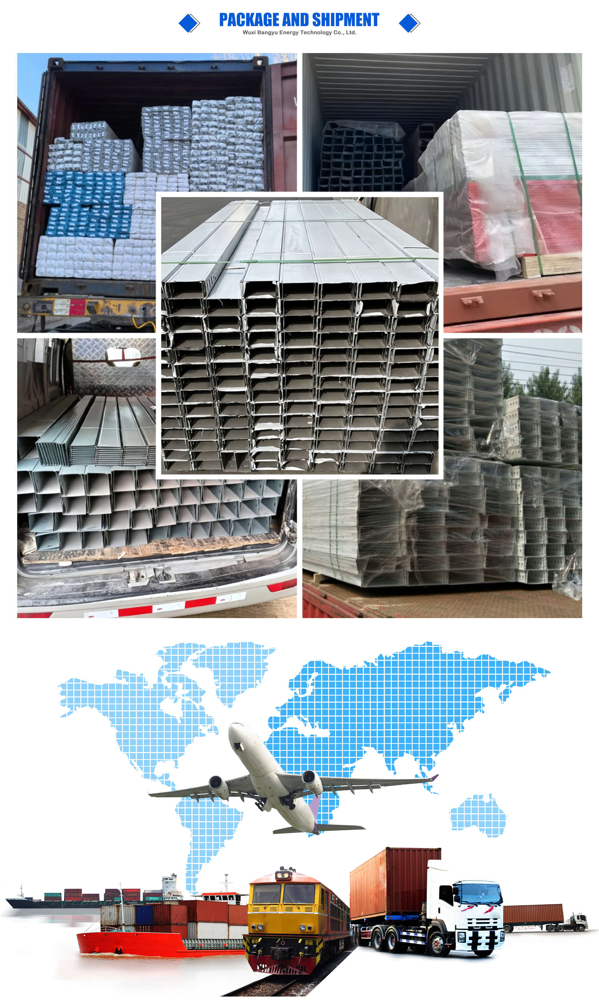 Metal Cable Tray Spray Painted For Rooftop Cable Routing System