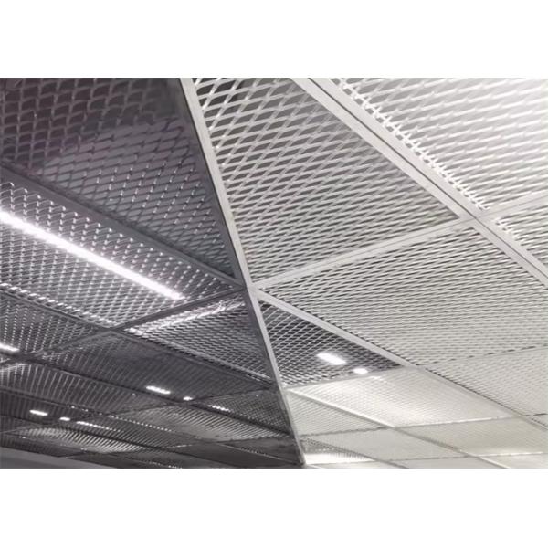 Diamond Hole Flat Type Expanded Metal Mesh For Ceiling