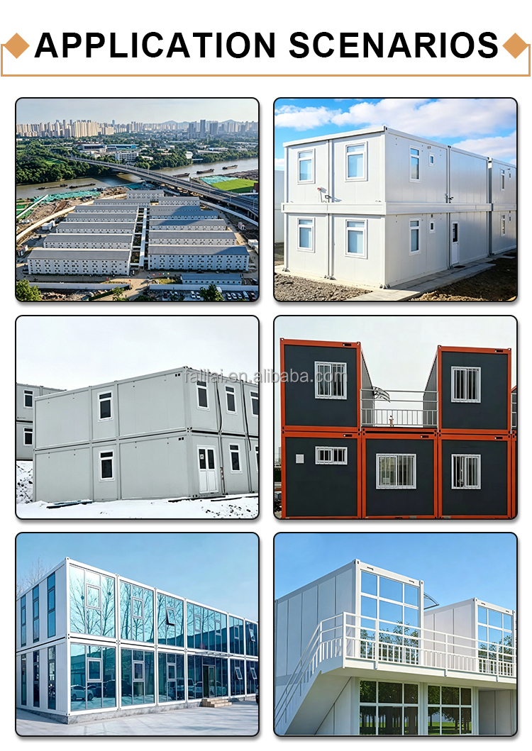 Low Cost Fast Assembly Detachable Container House Custom Durable Container Office Modular Prefab Flat Pack Container Warehouse