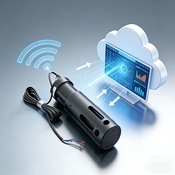 8-in-1 solar LoRaWAN water quality sensor (pH/COD/dissolved oxygen/ammonia nitrogen/conductivity/turbidity/ORP/temperature)