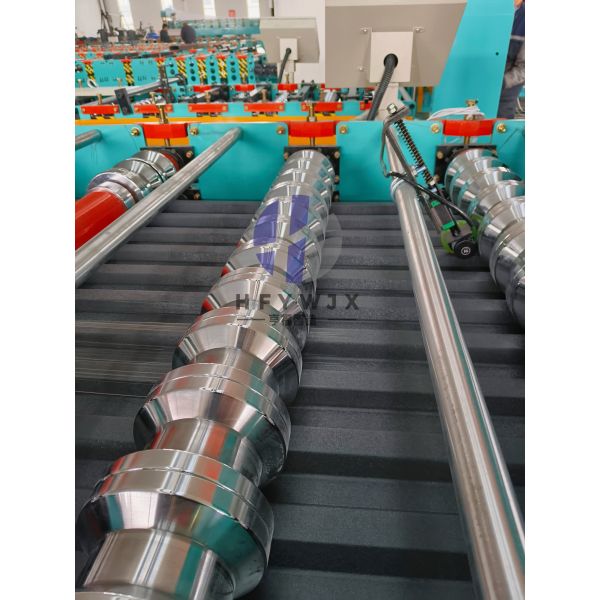 C21 High Speed Trapezoidal Roof Sheet Roll Forming Machine with Automatic PLC Control and Patented Linear Guide Rail System for Metal Roof Panels