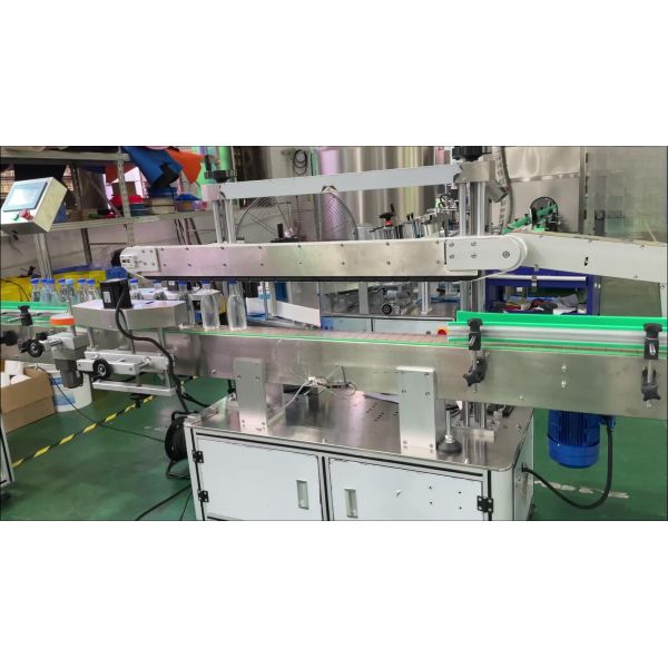 Fully automatic single side labeling machine, dishwashing detergent plane bottle labeling machine CH-901 porcelain labeling machine