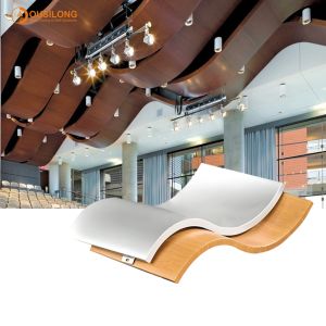 Rectangle Artistic Ceiling Tiles Designed Using Oxygenetching Embossing