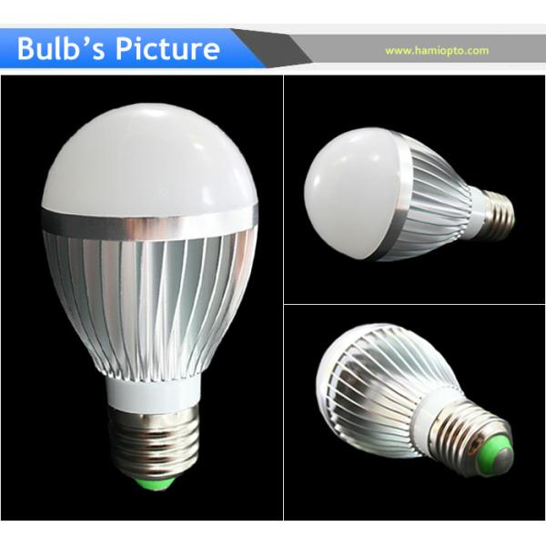 5w Sliver led bulb light with E27 E14 B22