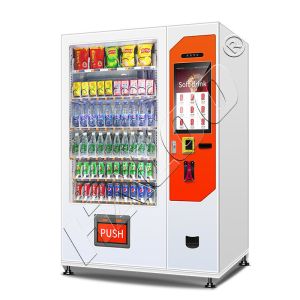 Quality 21.5-inch Touchscreen Beverage and Snack Vending Machine with Lift Function for Malls, Stations, and Office Buildings for sale