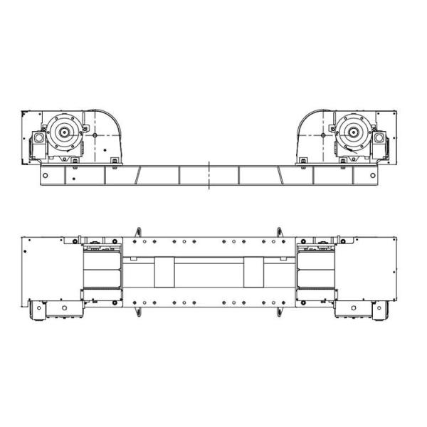 Loading Capacity 200 Tons Conventional Pipe Turning Rollers Synchronous Control Drive