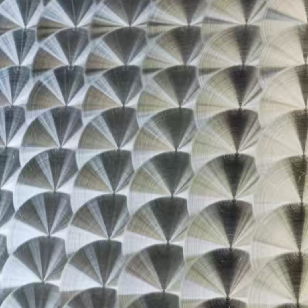 304 Stainless Steel Sheet 3D CD Circle Mirror Surface Laser Texture For Architectural Design 1.5*1220*2440MM