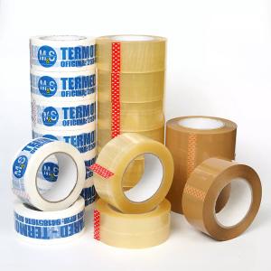 Quality 100m 48mm Customized Logo Carton Box Opp Packaging Tape Printed Bopp Carton Sealing Packing Tape for sale