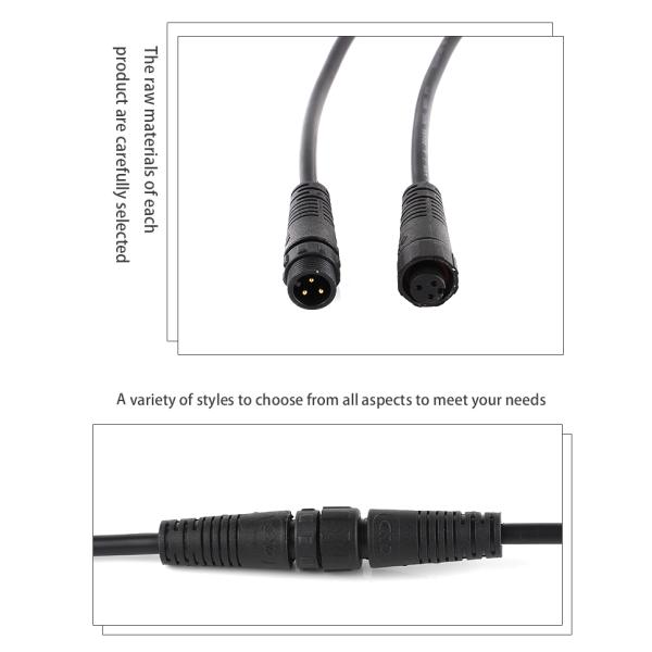 Cable Length Customizable M12 Waterproof Connector for Different Cable Lengths