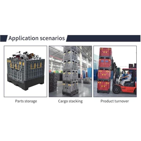 SGS Agriculture Folding Crate Box Collapsible Plastic Storage Crate