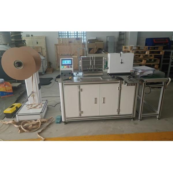 Conveyor Size 2.16x0.37x0.7m Twin Loop Wire Spool Binding Machine Max 1 1/4 Inch 32 MM With Calender Hanger Attachment