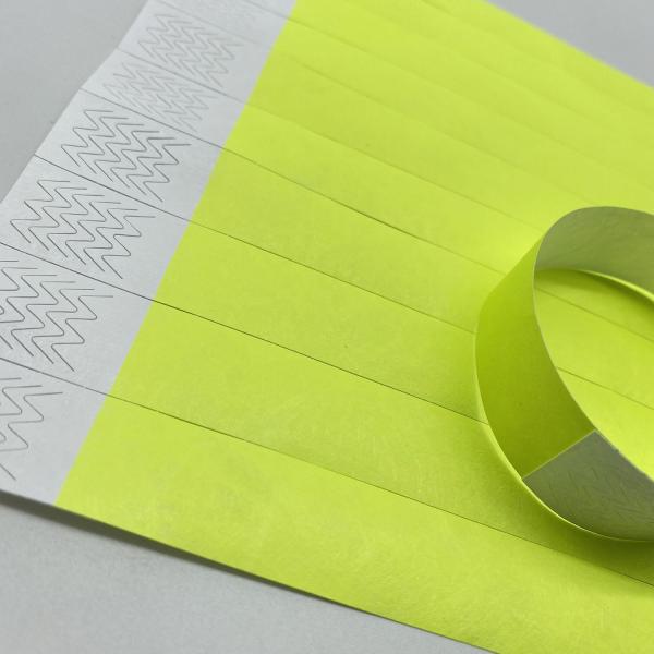 Tyvek Bangles Customized Personalized Event Bracelets with Strong Adhesive Closure