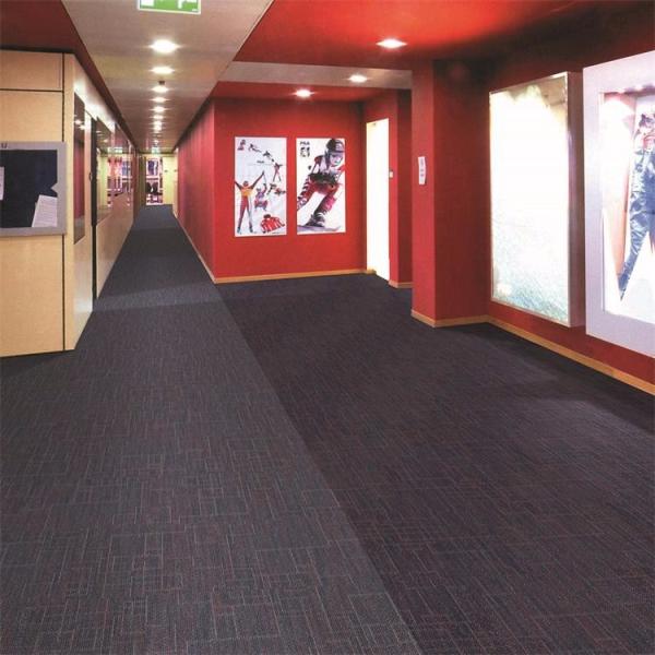 Multi level loop striped pattern Nylon6 carpet tile for office